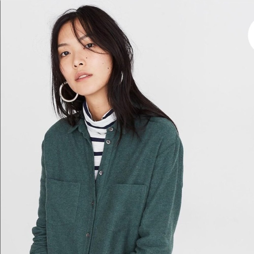 COPY - Madewell Sunday Flannel in Forest Green